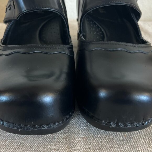 Bjorndal Woman's Black Leather Jace Maryjane Bohemian Clogs/Mules Sz 11 - Picture 10 of 11